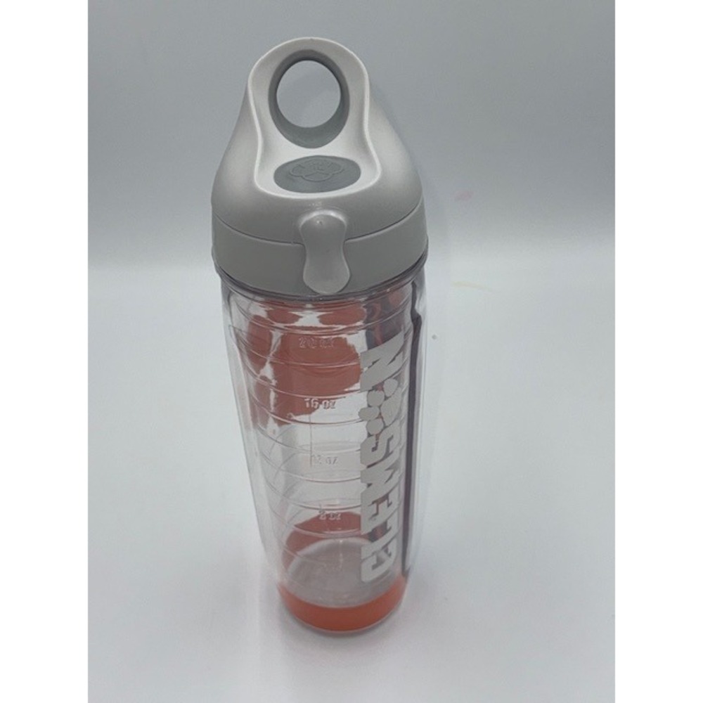 Tervis Clemson Tigers Paw Logo Tumbler Water Bottle Flip Top Lid Orange Grey - Picture 5 of 10